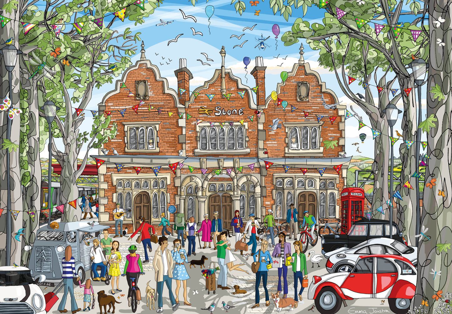 Stone Railway Station 1000 Piece Jigsaw Puzzle