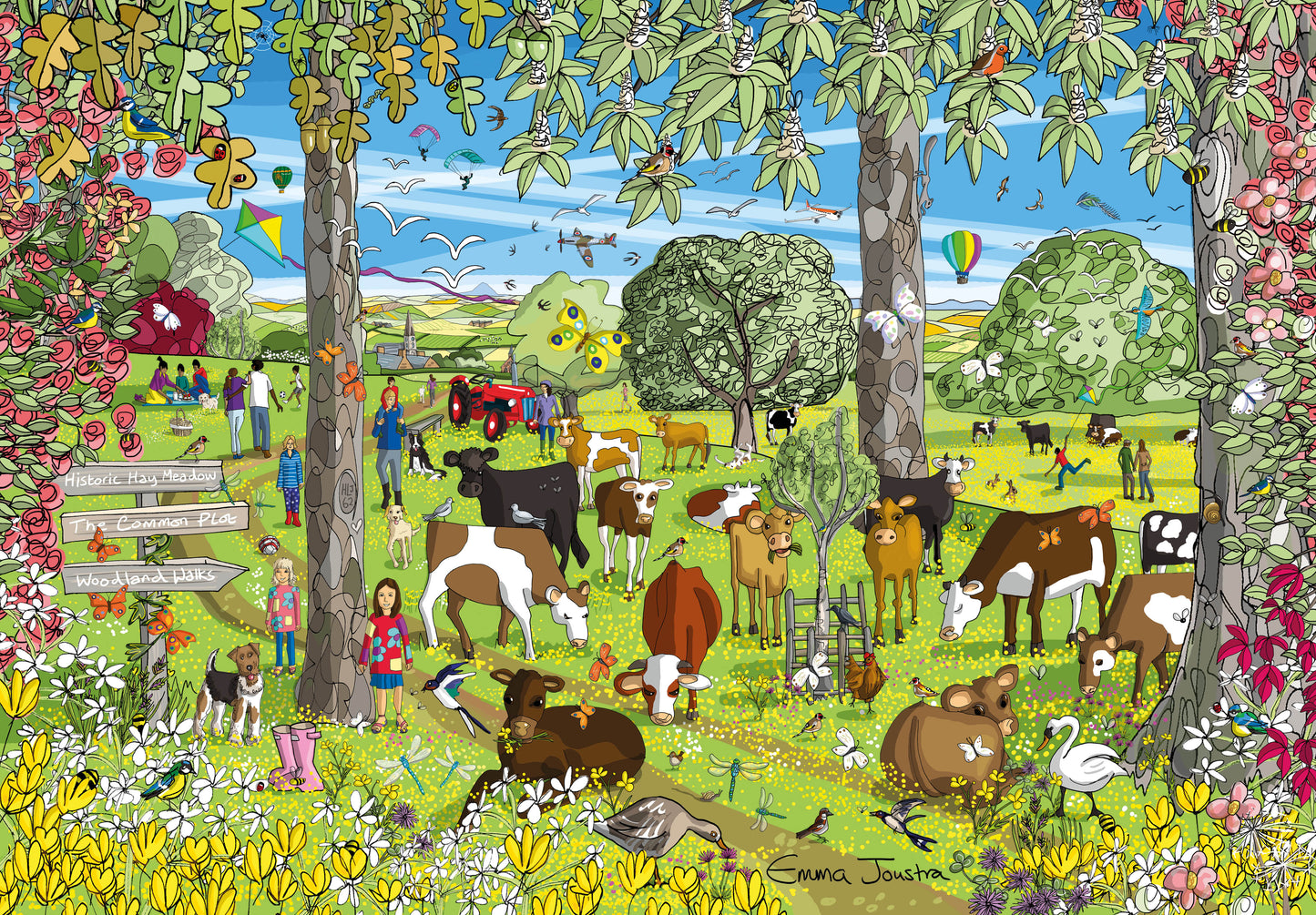 Buttercup Field 1000 Piece Jigsaw Puzzle