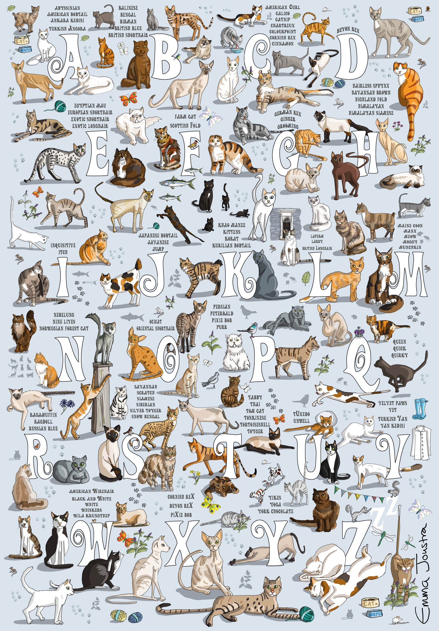 Cats A to Z 1000 Piece Jigsaw Puzzle