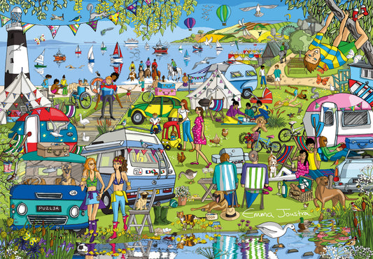 Camping Chaos 1000 Piece Jigsaw Puzzle