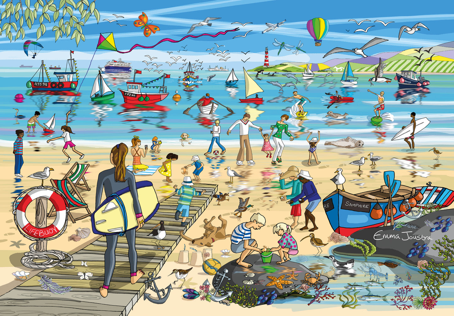 Beach Combers 1000 Piece Jigsaw Puzzle