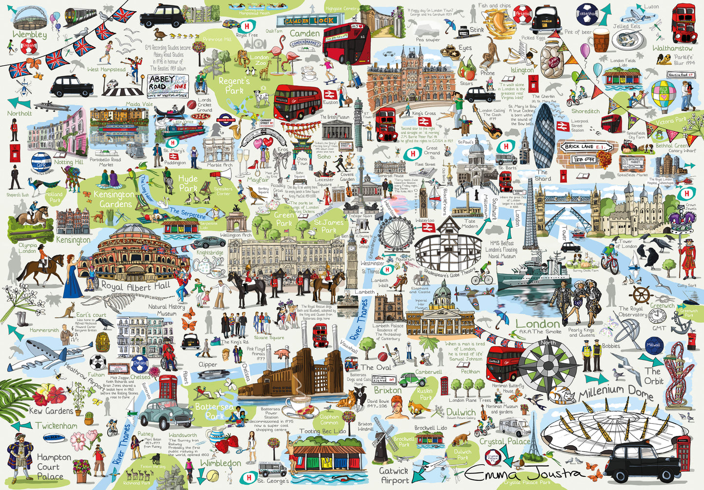 London Map 1000 Piece Jigsaw Puzzle