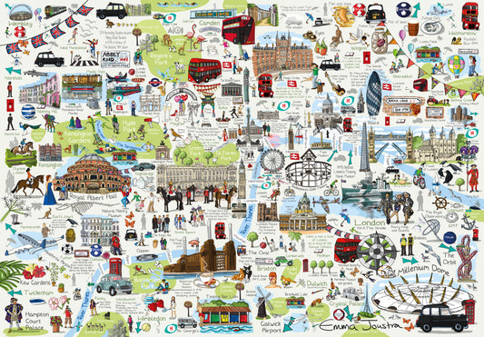 London Map 1000 Piece Jigsaw Puzzle