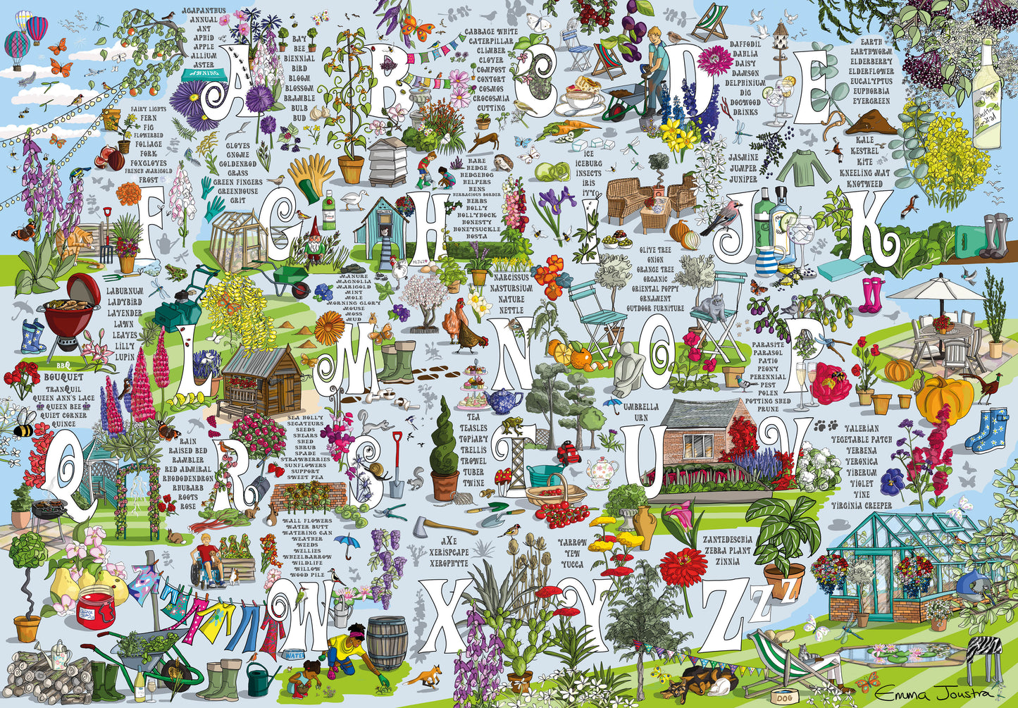 Garden A to Z 1000 Piece Jigsaw Puzzle
