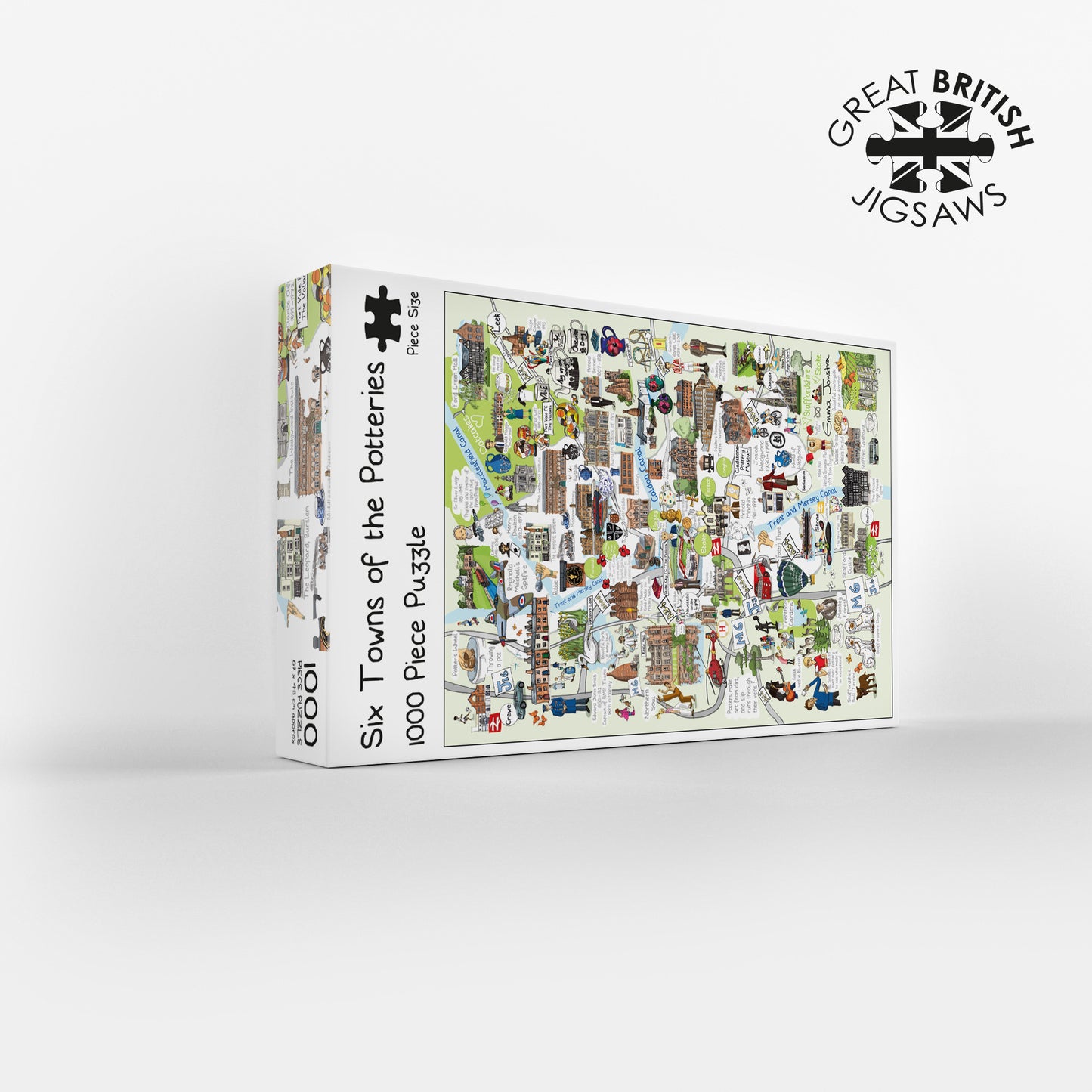 Six Towns of the Potteries 1000 Piece Jigsaw Puzzle