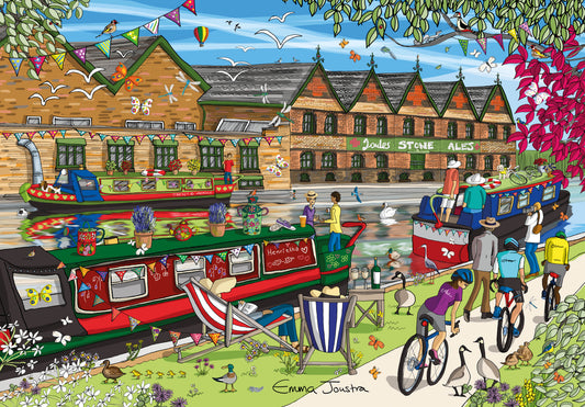 Along the Towpath 1000 Piece Jigsaw Puzzle