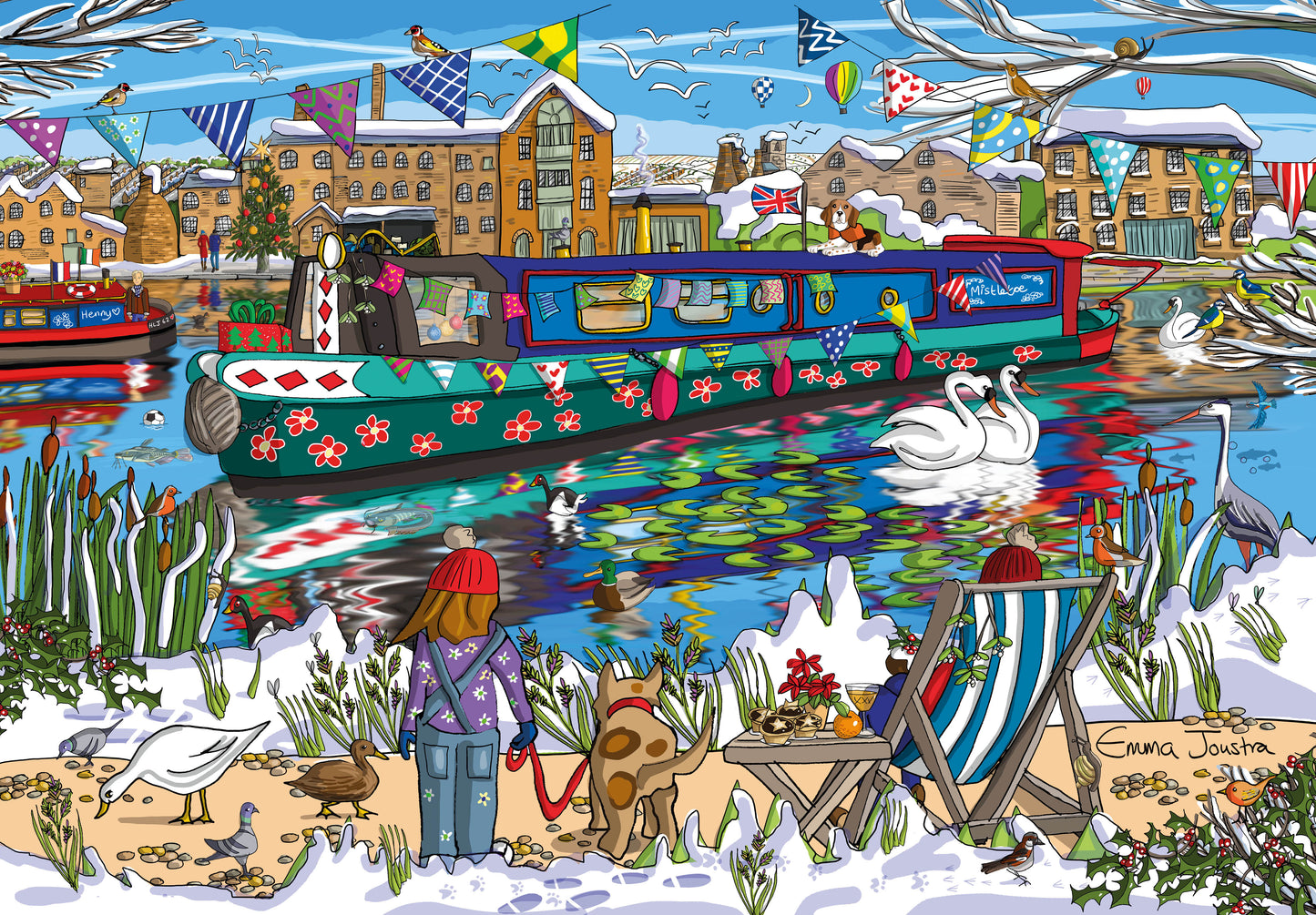 Winter Canal 1000 Piece Jigsaw Puzzle