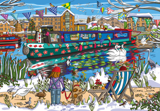 Winter Canal 1000 Piece Jigsaw Puzzle