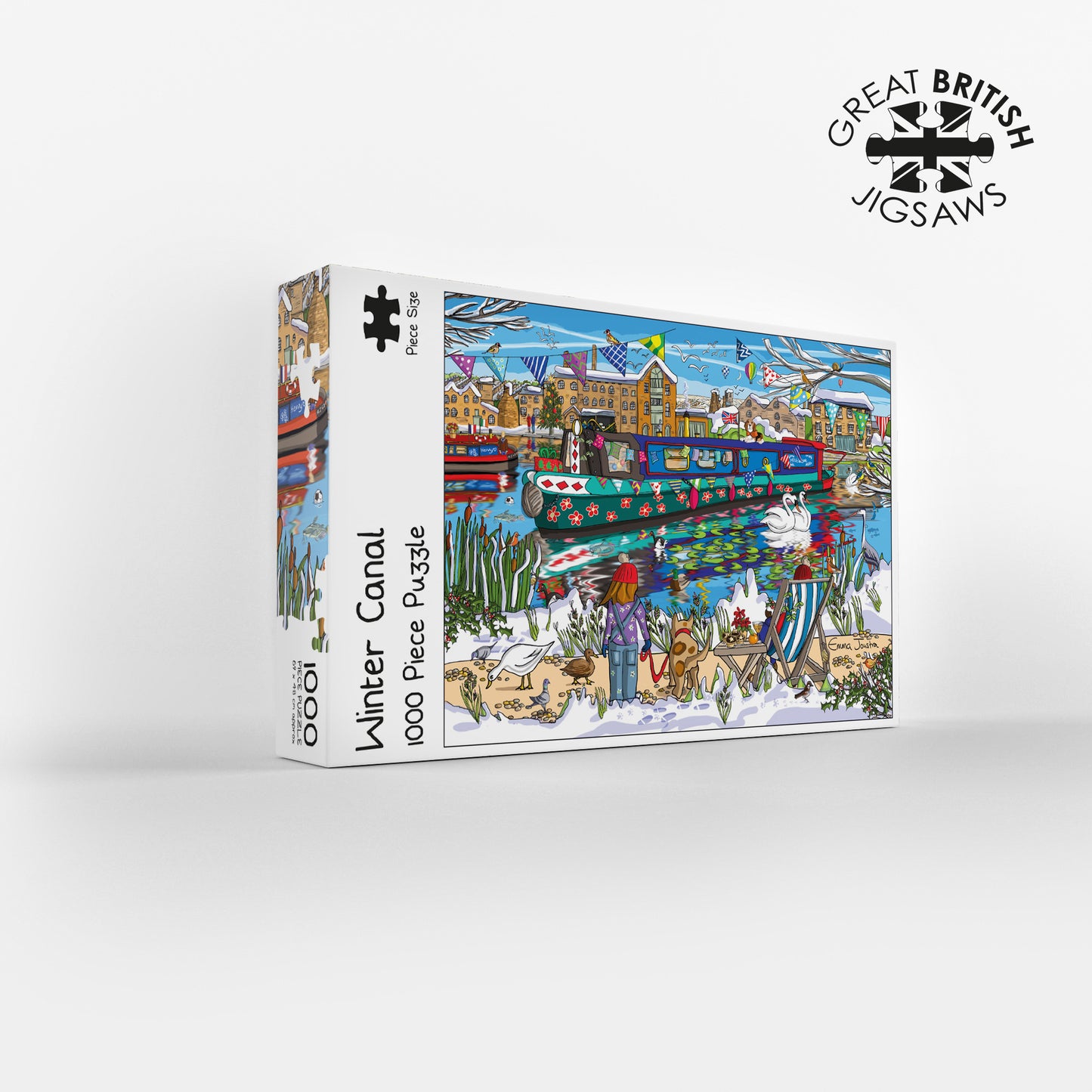 Winter Canal 1000 Piece Jigsaw Puzzle