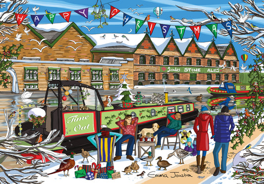 Christmas Towpath 1000 Piece Jigsaw Puzzle