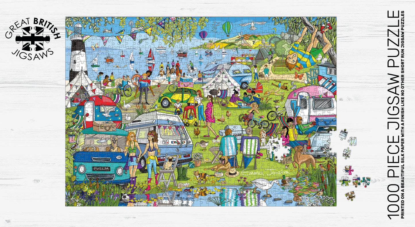 Camping Chaos 1000 Piece Jigsaw Puzzle