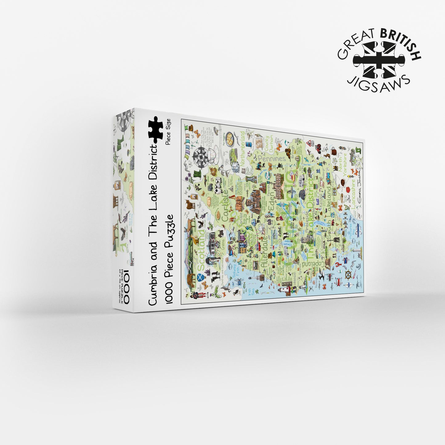 The Lake District Map 1000 Piece Jigsaw Puzzle