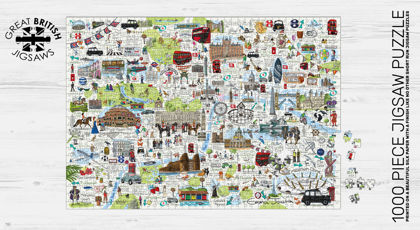 London Map 1000 Piece Jigsaw Puzzle