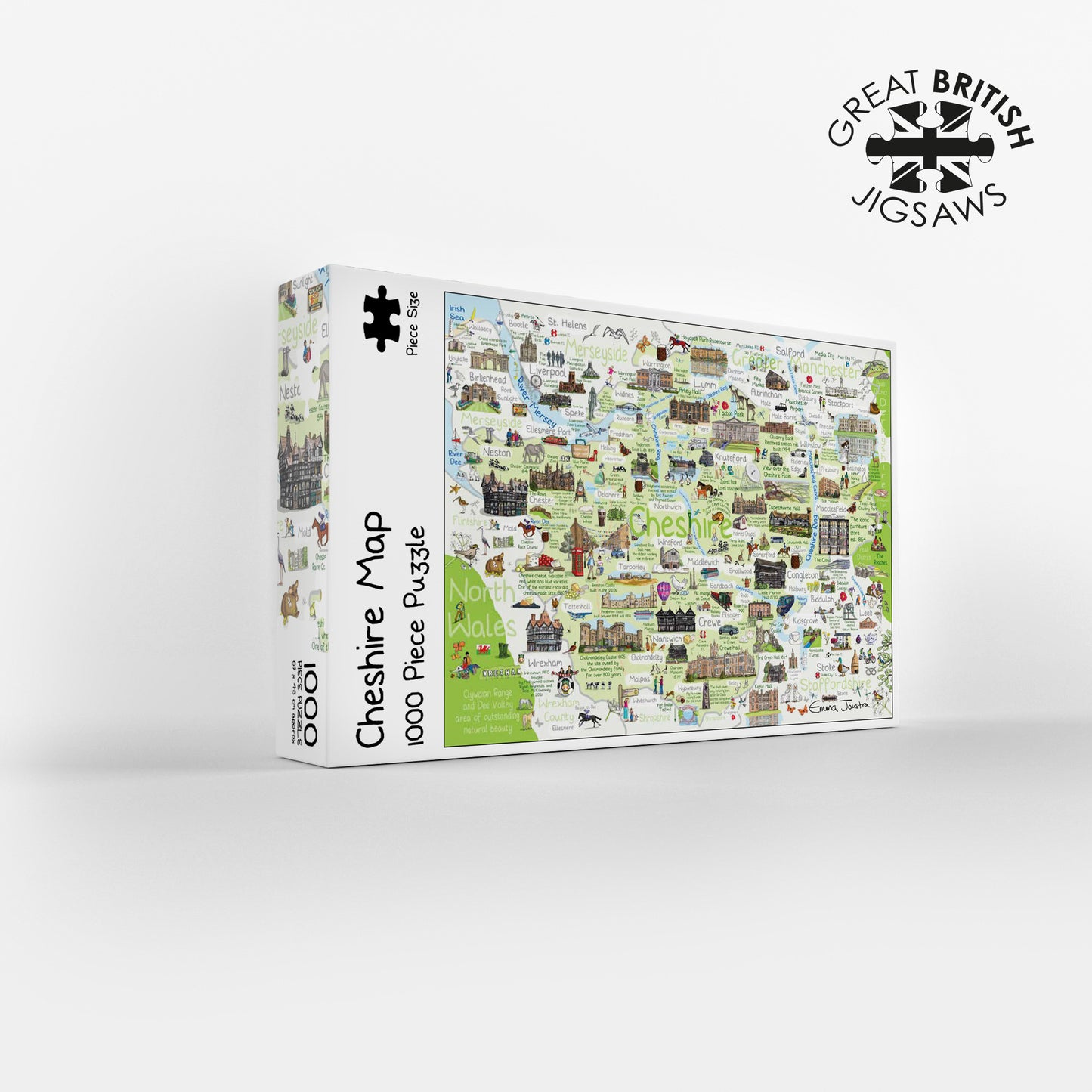 Cheshire Map 1000 Piece Jigsaw Puzzle