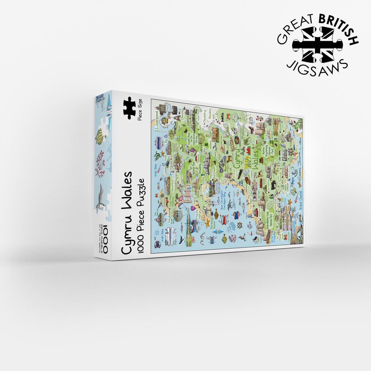 Wales Map 1000 Piece Jigsaw Puzzle
