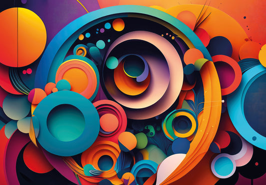 Circles - Mindful Pieces 1000 Piece Jigsaw Puzzle