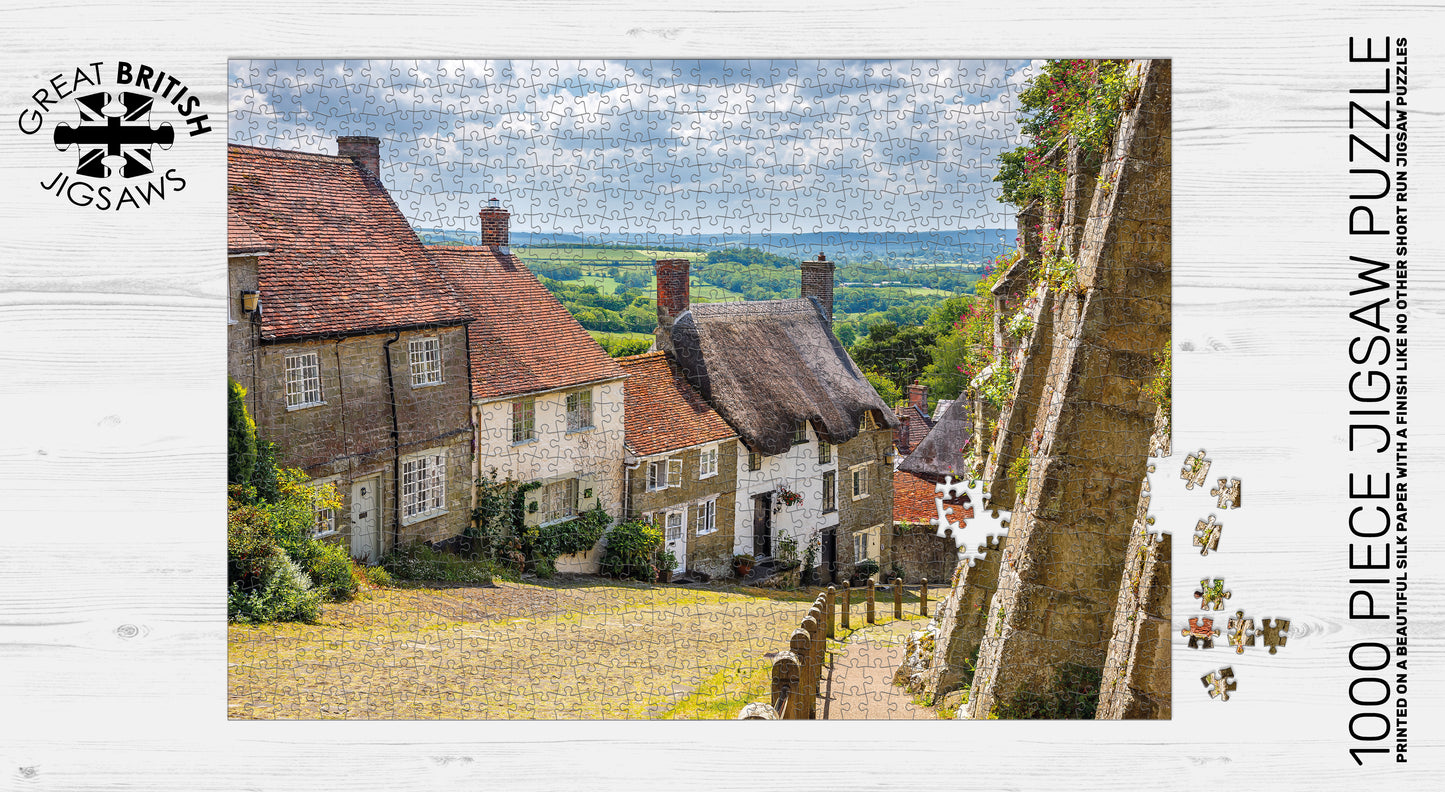 Gold Hill, Shaftesbury 1000 Piece Jigsaw Puzzle