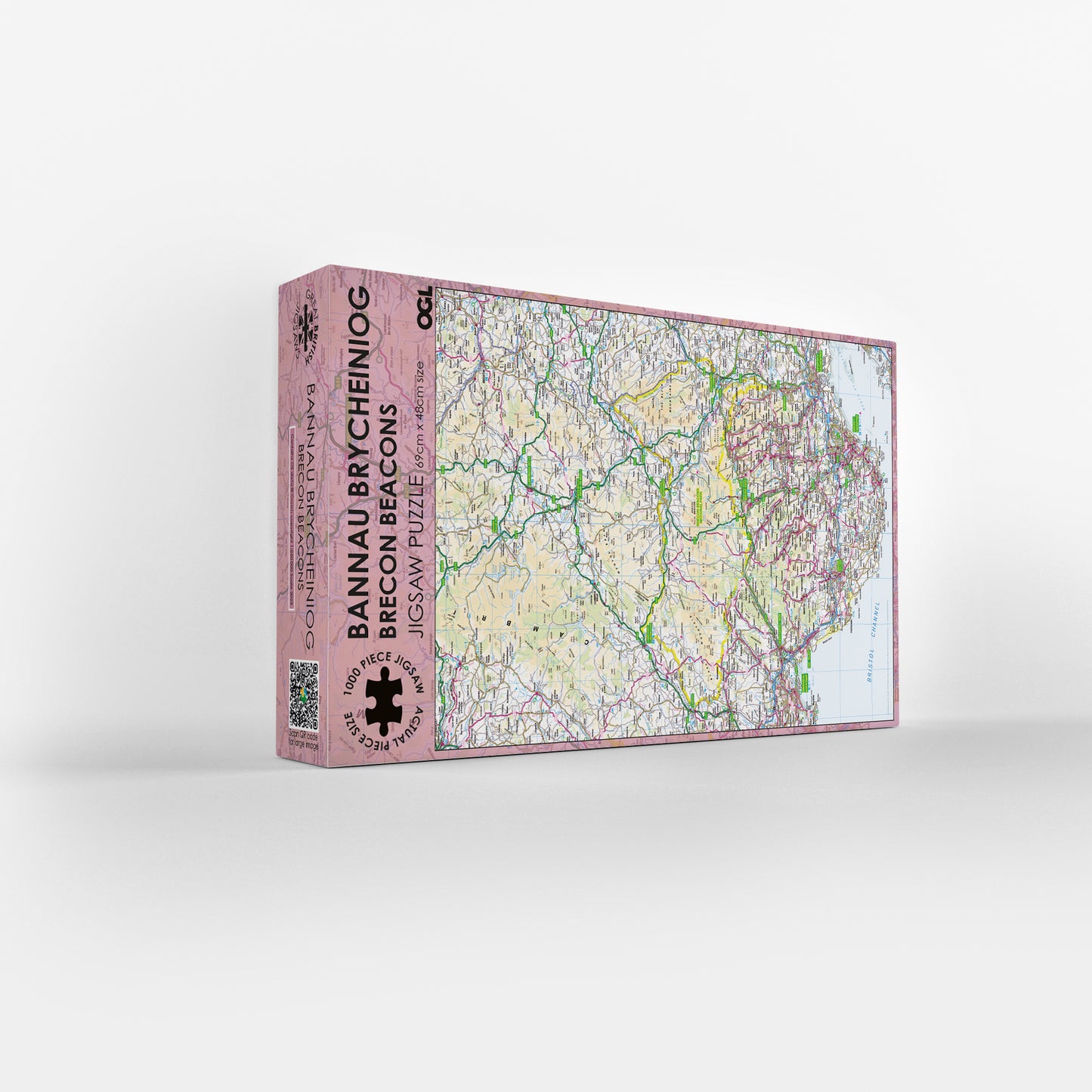 Brecon Beacons Map 1000 Piece Jigsaw Puzzle