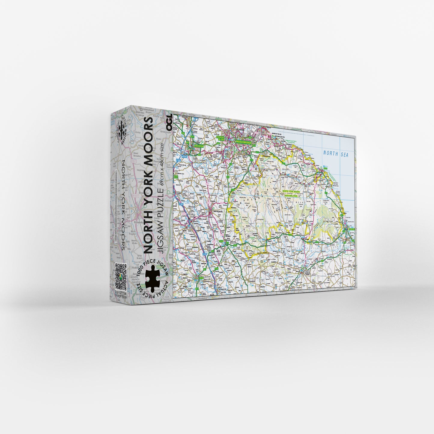 North York Moors Map 1000 Piece Jigsaw Puzzle