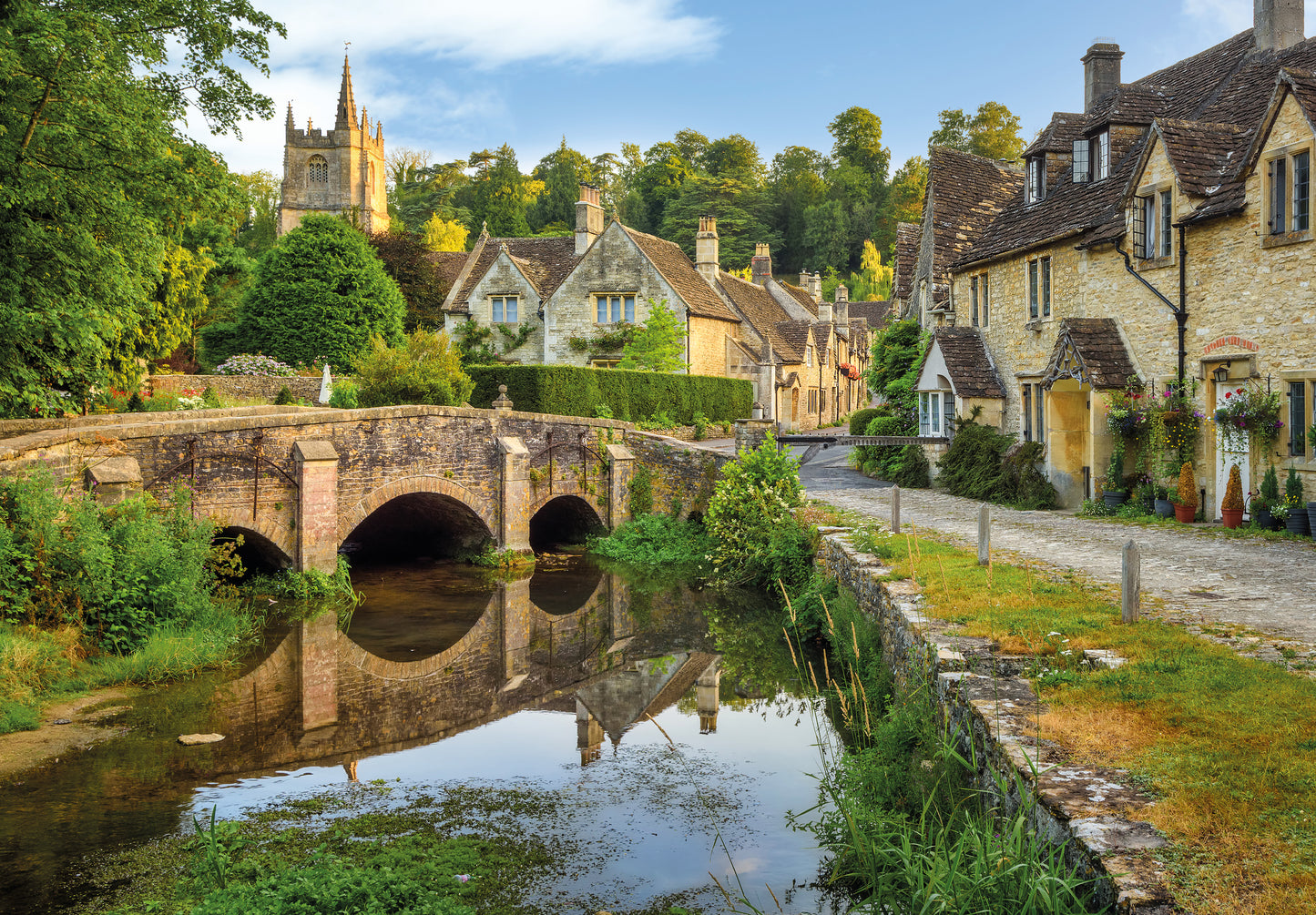 Castle Combe in the Cotswolds 1000 Piece Jigsaw Puzzle