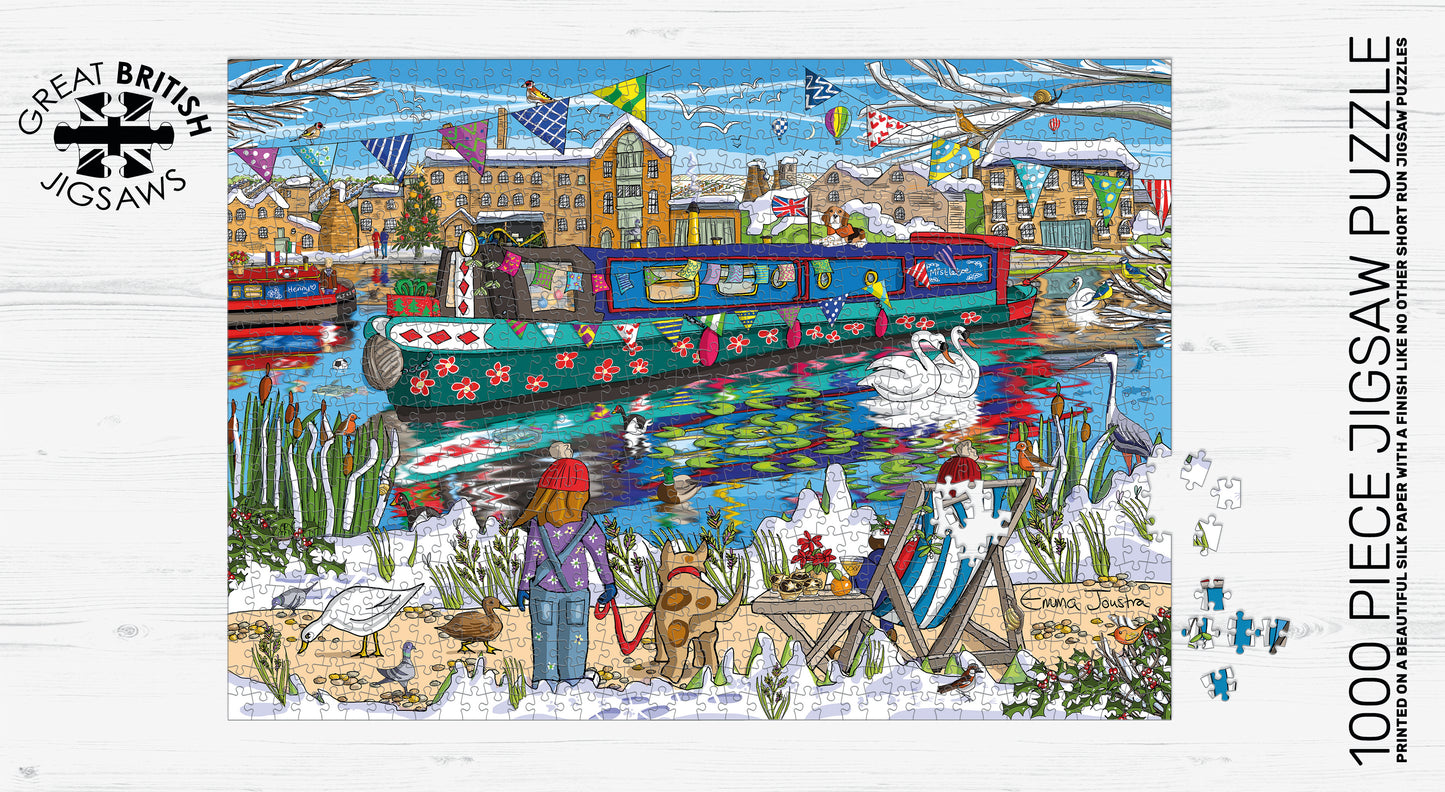 Winter Canal 1000 Piece Jigsaw Puzzle